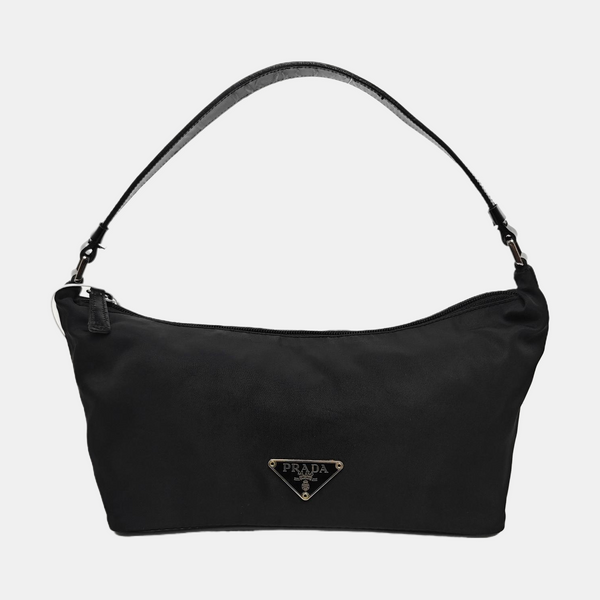 Nylon Shoulder Bag Black