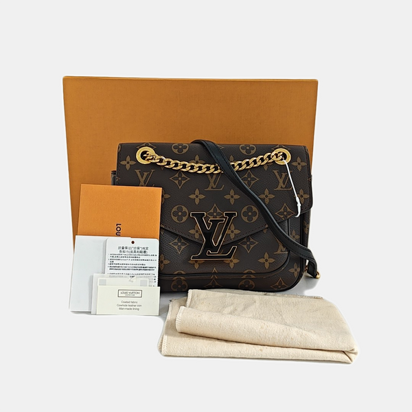 PASSY Monogram Coated Canvas Brown