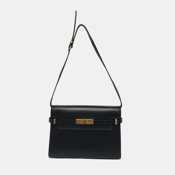 MANHATTAN Medium Calfskin Black