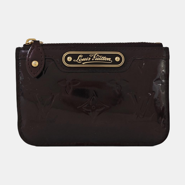 Patent Leather Card Holder Red