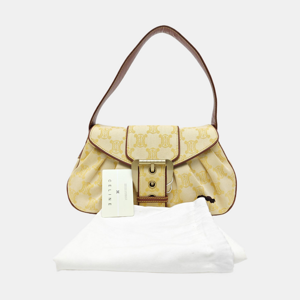 Canvas Top Handle Bag Yellow