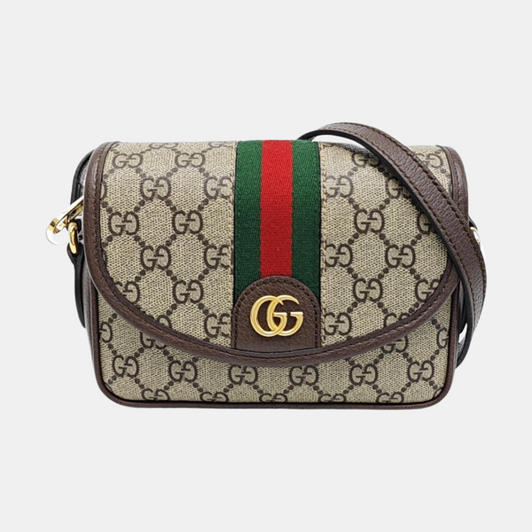 Monogram Coated Canvas Shoulder Bag Mini Beige