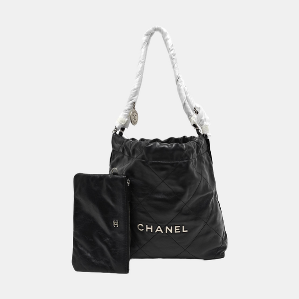 CHANEL 22 Small Quilted Calfskin Black