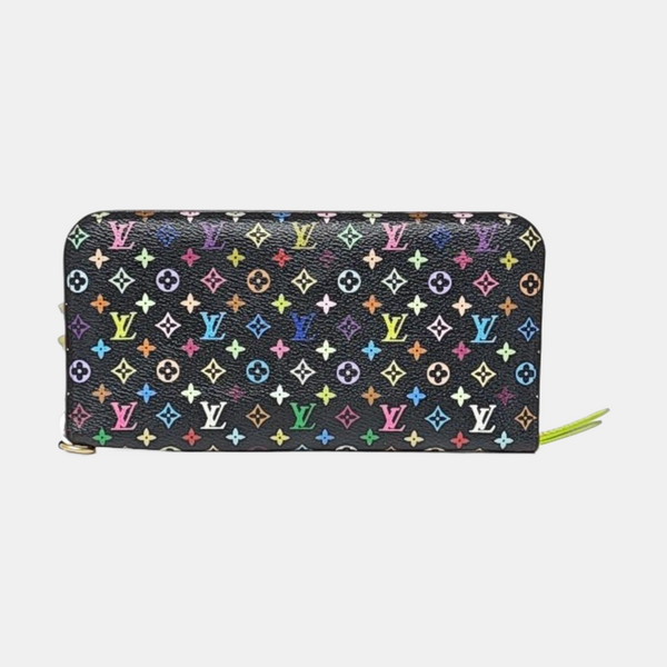 Cartera negra Insolite Monogram de lona revestida