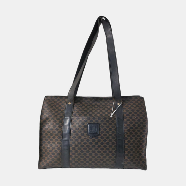 MACADAM SHOPPING BAG Coated Canvas Black