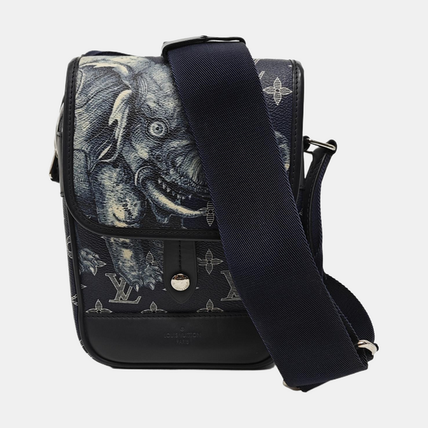 CHAPMAN SAVANE BB Monogram Coated Canvas Blue
