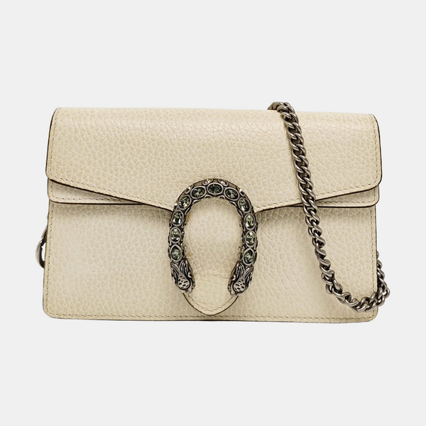 Dionysus Super Mini Calfskin White
