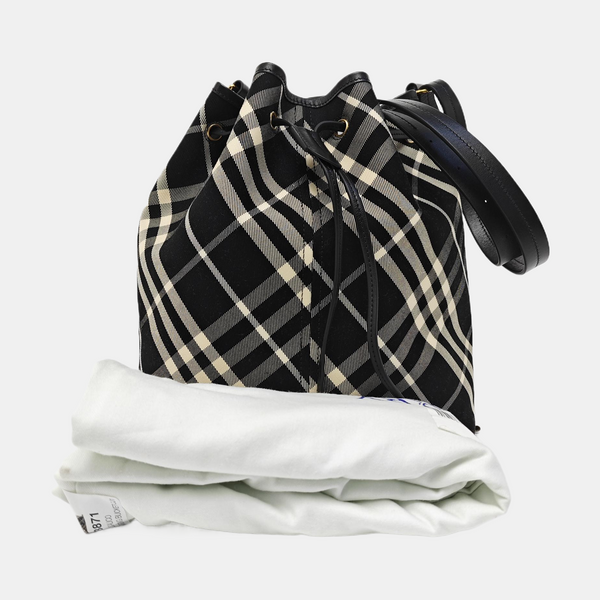 Canvas Bucket Bag Medium Black
