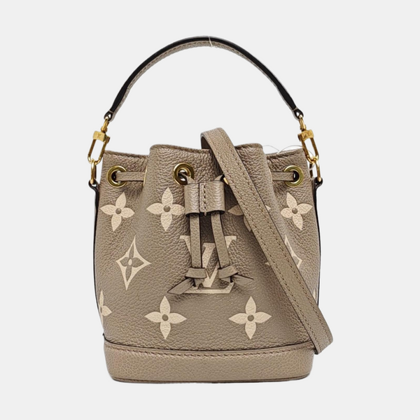 NOÉ Nano Monogram Calfskin Gray