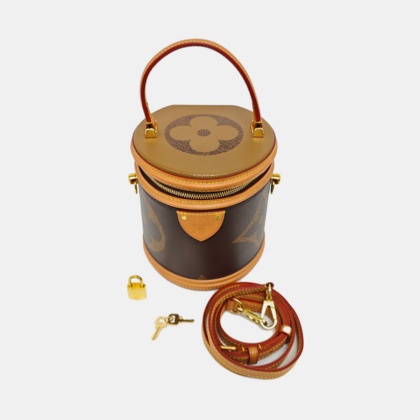 CANNES Monogram Coated Canvas Brown