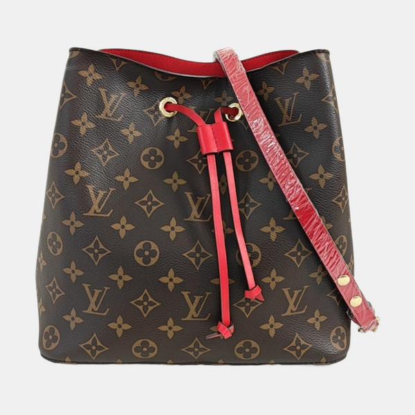 NÉONOÉ MM Monogram Coated Canvas Brown