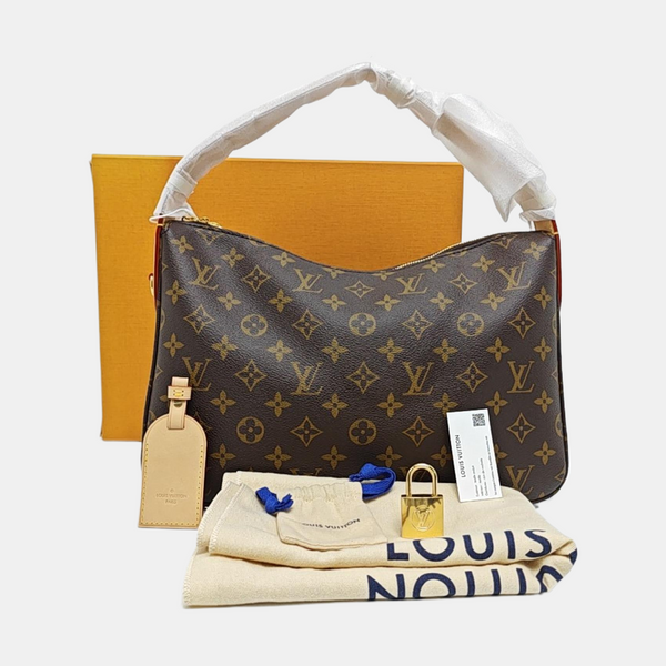 SLOUCHY PM Monogram Coated Canvas Brown