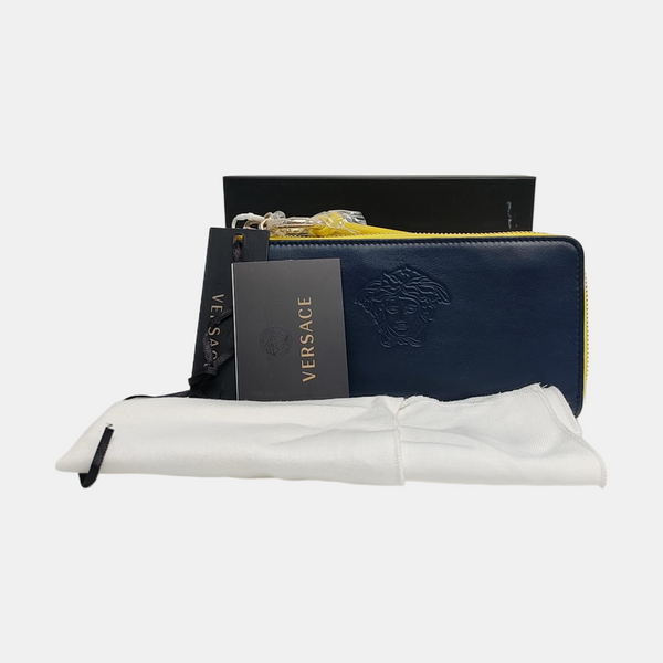 Calfskin Wallet Blue