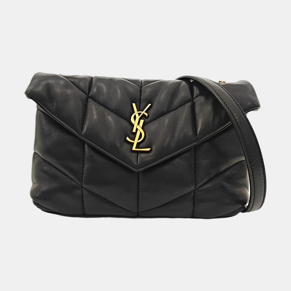 PUFFER Small Quilted Lambskin Black