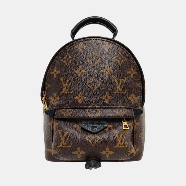 PALM SPRINGS Mini Monogram Coated Canvas Brown