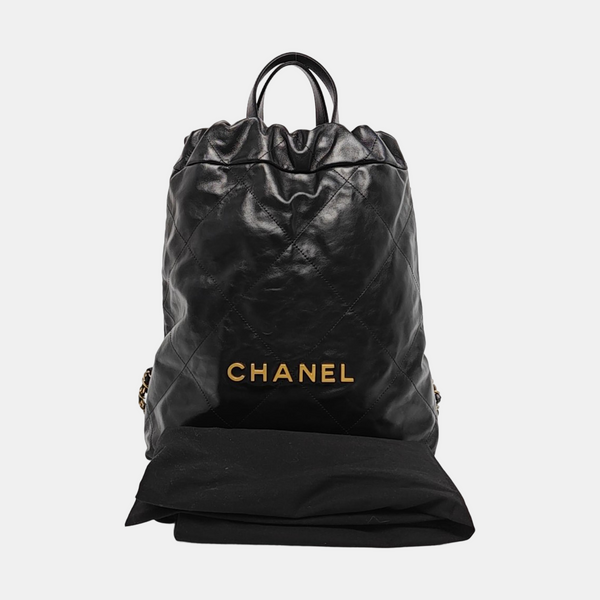 CHANEL 22 Small Quilted Calfskin Black