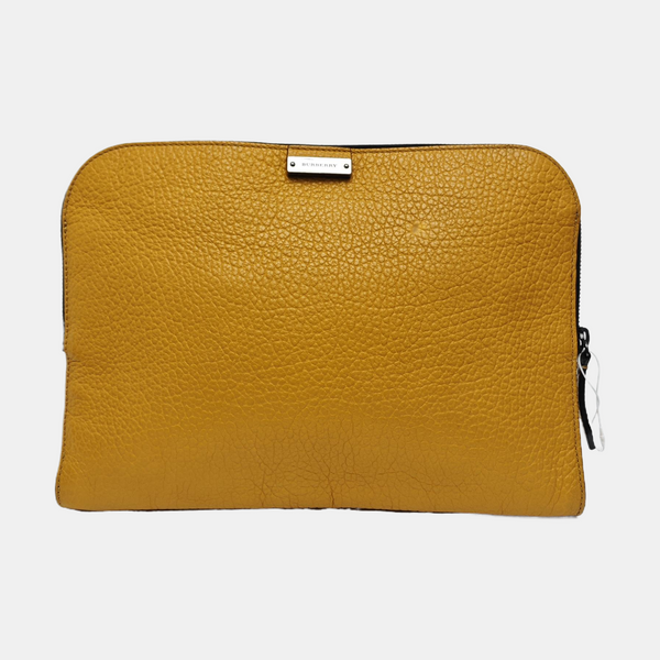 Calfskin Clutch Yellow
