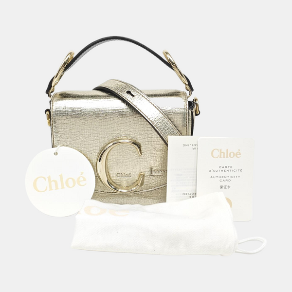 Chloé C Calfskin Gold