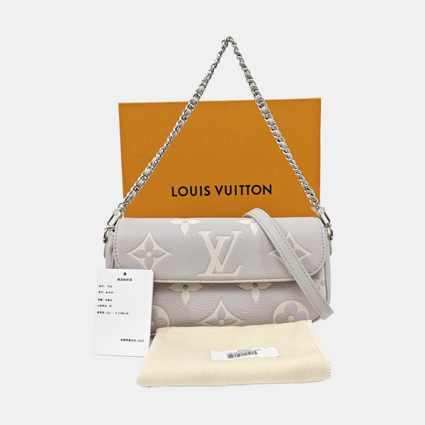 IVY Monogram Calfskin Gray