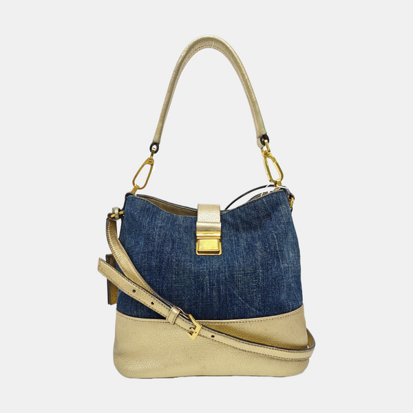 Denim Shoulder Bag Blue