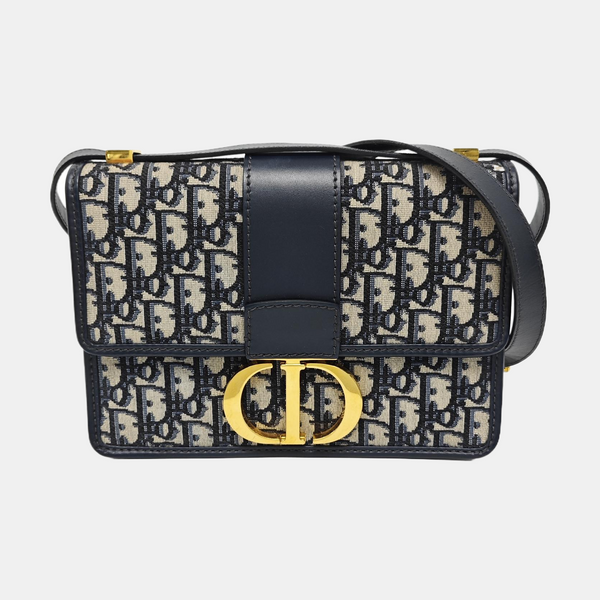 30 Montaigne Oblique Canvas Blue
