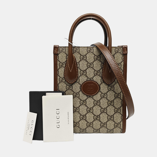 Retro Mini Monogram Coated Canvas Beige