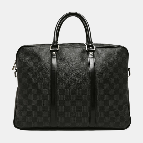 PORTE-DOCUMENTS PM Damier Graphite Coated Canvas Black