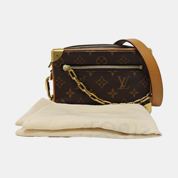 SOFT TRUNK Mini Monogram Coated Canvas Brown