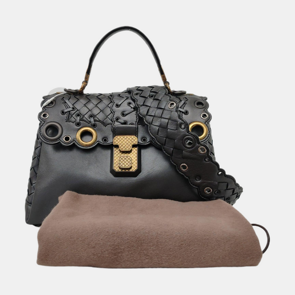 Piazza Small Lambskin Gray