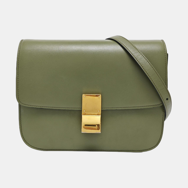 CLASSIC BOX Medium Calfskin Green