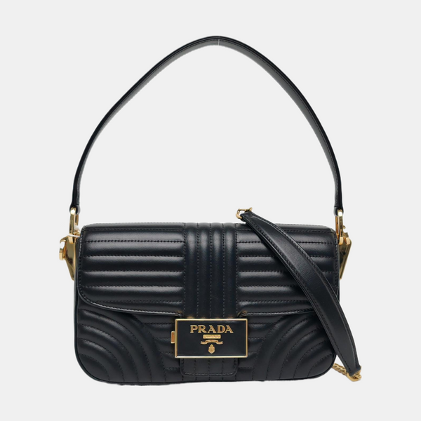 Diagramme Quilted Calfskin Black