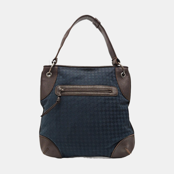 Fabric Shoulder Bag Blue