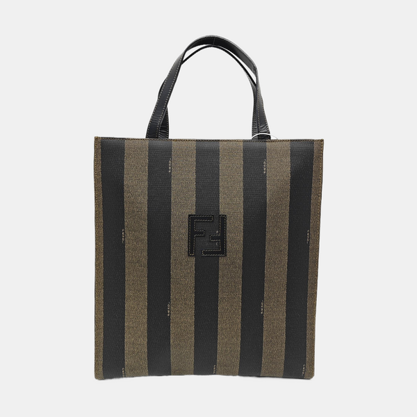 Coated Canvas Backpack Brown