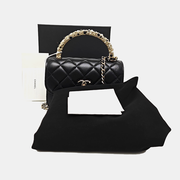 Quilted Lambskin Black