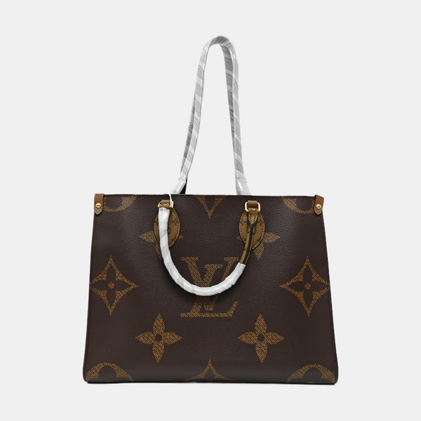 ONTHEGO MM Monogram Coated Canvas Brown