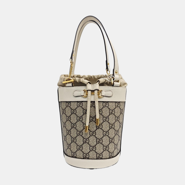 Horsebit 1955 Small Coated Canvas Beige
