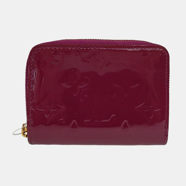 ZIPPY Monogram Patent Leather Red Wallet