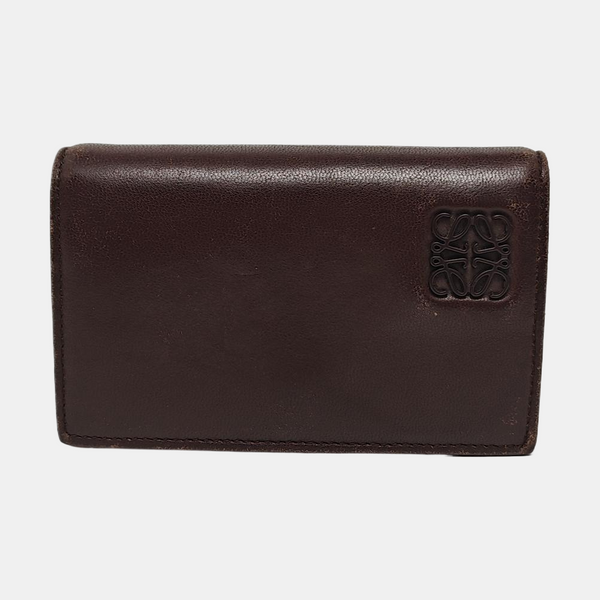 Calfskin Card Holder Brown