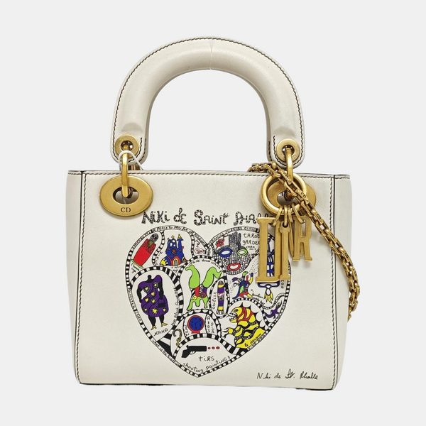 Lady Dior Small Lambskin White