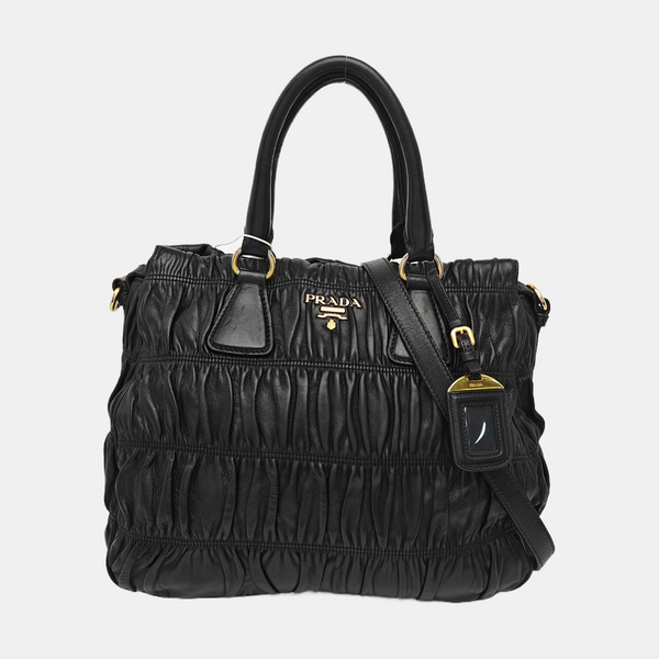 Quilted Lambskin Tote Bag Black
