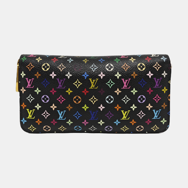 LV × TM ZIPPY Monogram Coated Canvas Black Wallet