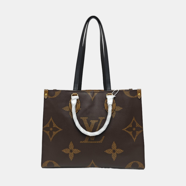 ONTHEGO MM Monogram Coated Canvas Brown
