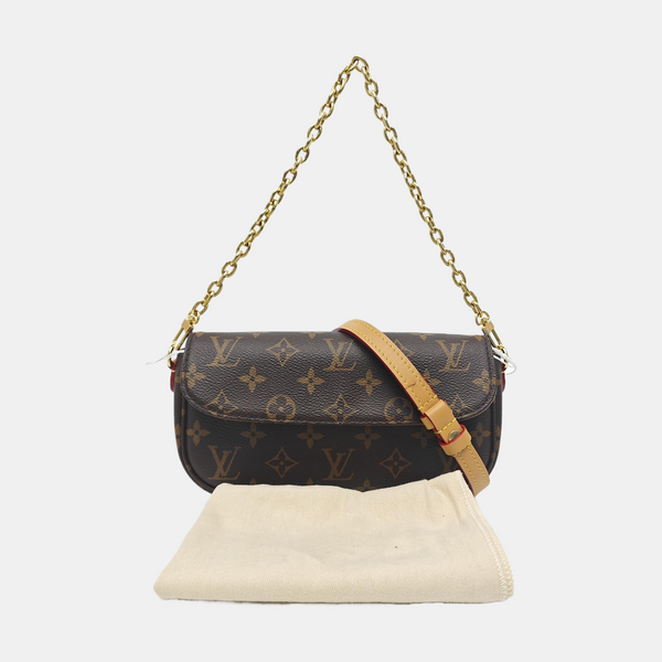 IVY Monogram Coated Canvas Brown
