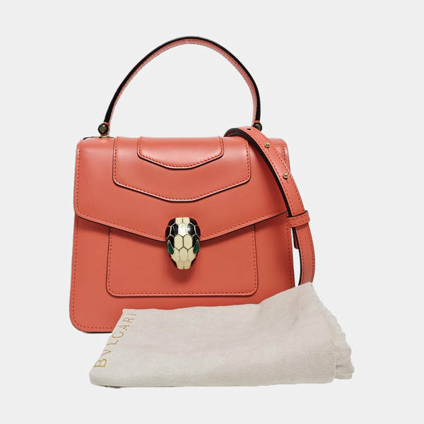 SERPENTI FOREVER Small Calfskin Red