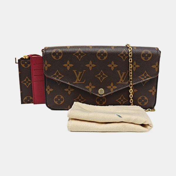 FÉLICIE Monogram Coated Canvas Brown