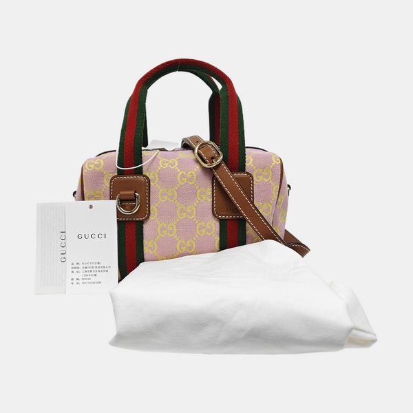Ophidia Mini Monogram Canvas Pink