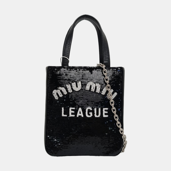 Sequins Tote Bag Black