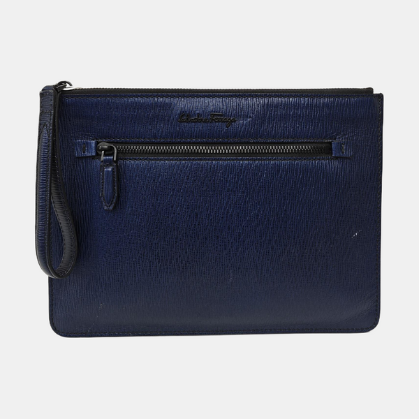Calfskin Clutch Blue