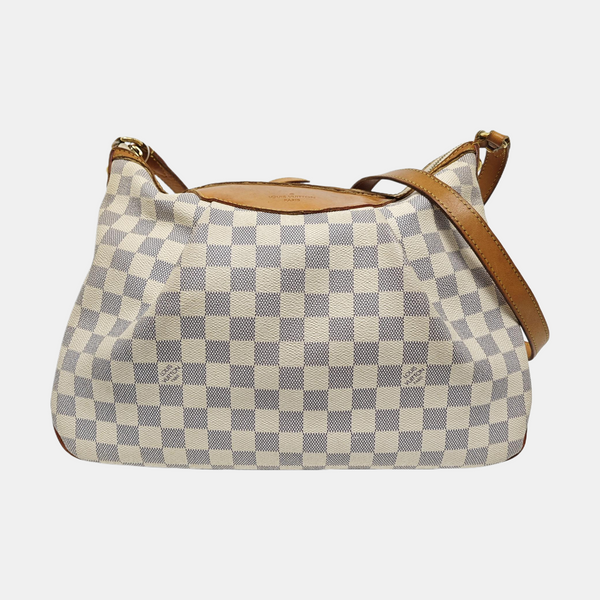 SIRACUSA MM Damier Azur Coated Canvas White