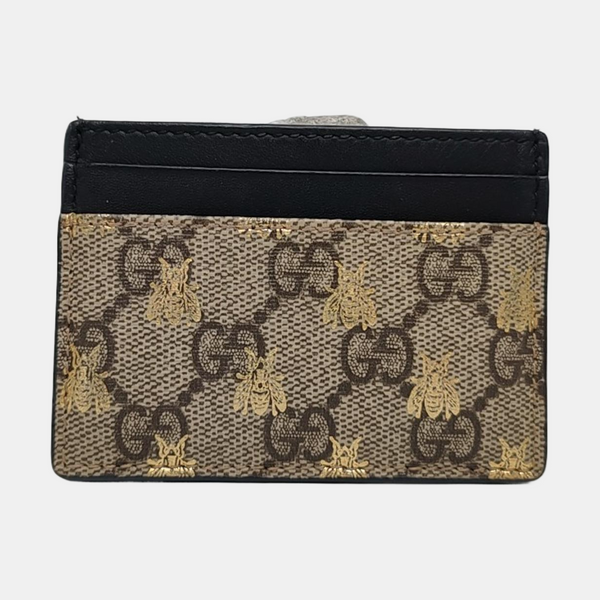Monogram Coated Canvas Card Holder Beige